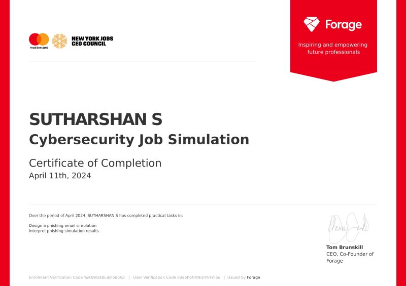 Mastercard Forage Cyber Security Job Simulation